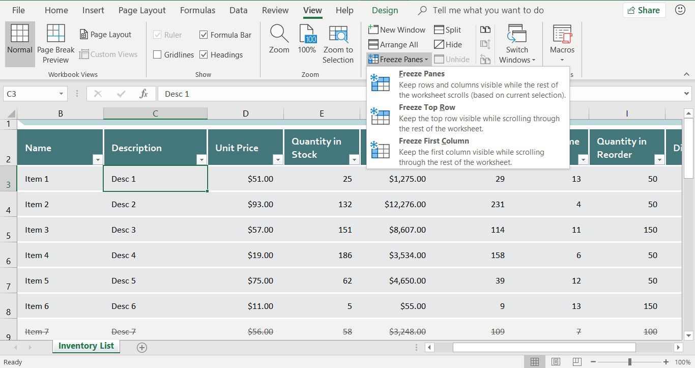 how to freeze panes in excel for mac 2008